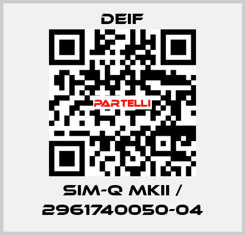 SIM-Q MKII / 2961740050-04 Deif
