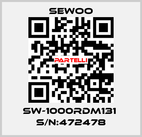 SW-1000RDm131  S/N:472478 Sewoo