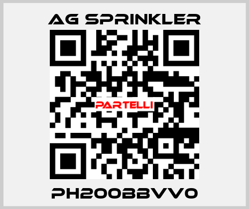 PH200BBVV0 AG Sprinkler