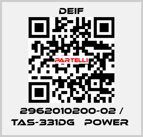 2962010200-02 / TAS-331DG   power  Deif