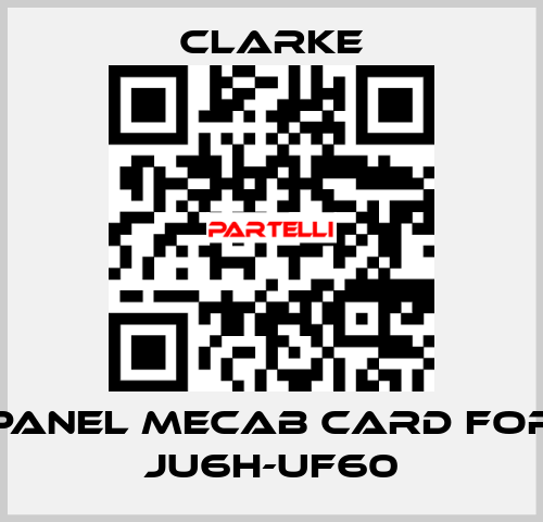 panel mecab card for JU6H-UF60 Clarke