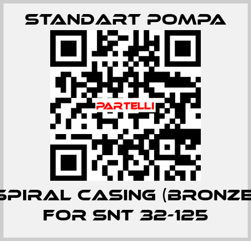Spiral casing (bronze) for SNT 32-125 STANDART POMPA
