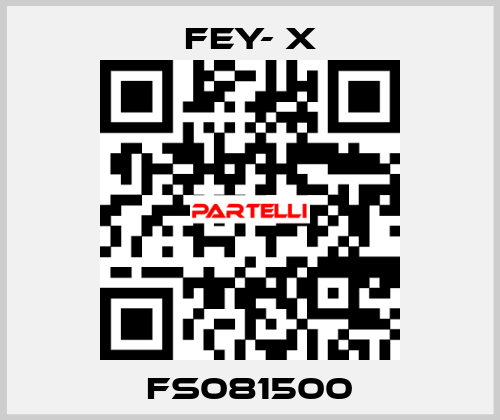 FS081500 FEY- X