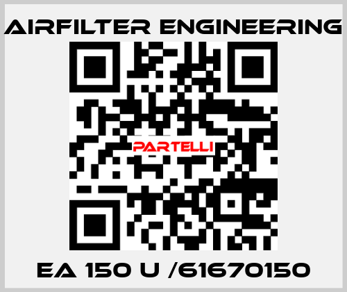 EA 150 U /61670150 Airfilter Engineering