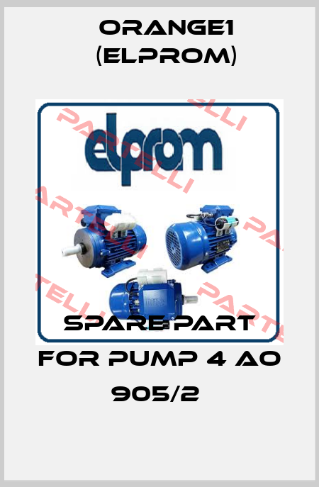 Spare part for pump 4 AO 905/2  ORANGE1 (Elprom)