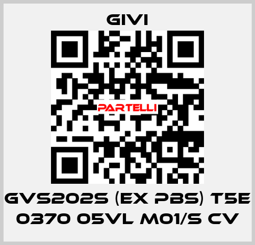 GVS202S (ex PBS) T5E 0370 05VL M01/S CV Givi