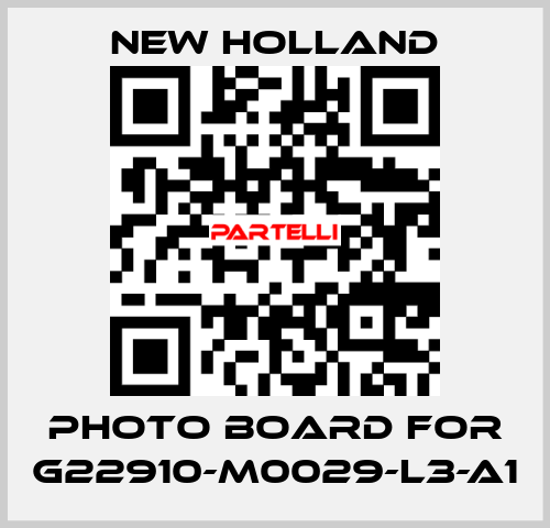 Photo Board for G22910-M0029-L3-A1 New Holland