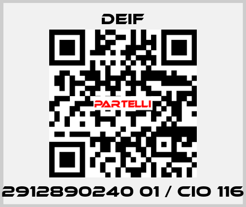 2912890240 01 / CIO 116 Deif