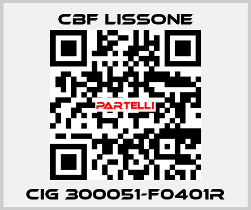 CIG 300051-F0401R CBF LISSONE