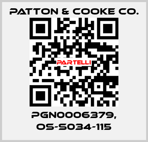 PGN0006379, OS-S034-115 Patton & Cooke Co.