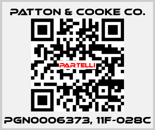 PGN0006373, 11F-028C Patton & Cooke Co.