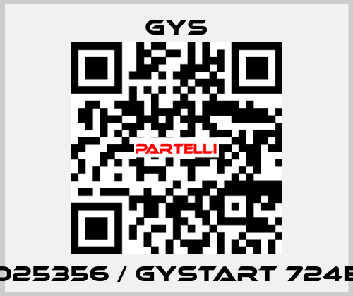 025356 / Gystart 724E GYS