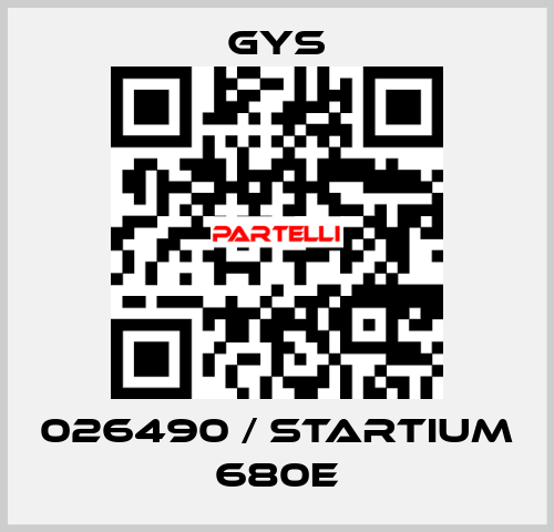 026490 / STARTIUM 680E GYS