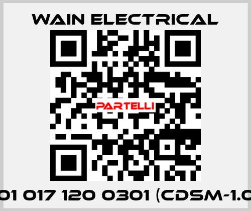 101 017 120 0301 (CDSM-1.0) WAIN ELECTRICAL