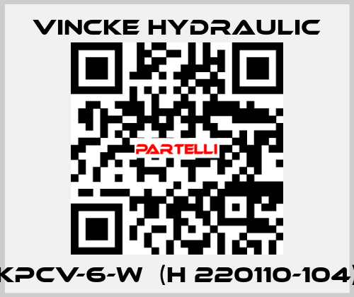 KPCV-6-W  (H 220110-104) VINCKE HYDRAULIC