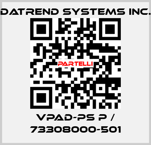 vPad-PS P / 73308000-501 Datrend Systems Inc.