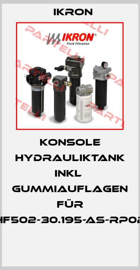 Konsole Hydrauliktank inkl  Gummiauflagen für HF502-30.195-AS-RP02  Ikron