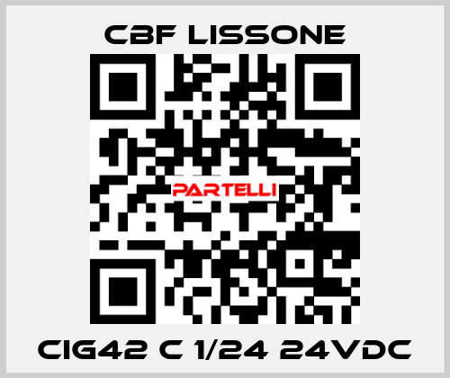 CIG42 C 1/24 24VDC CBF LISSONE