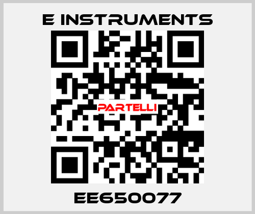 EE650077 E Instruments