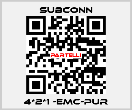 4*2*1 -EMC-PUR SubConn
