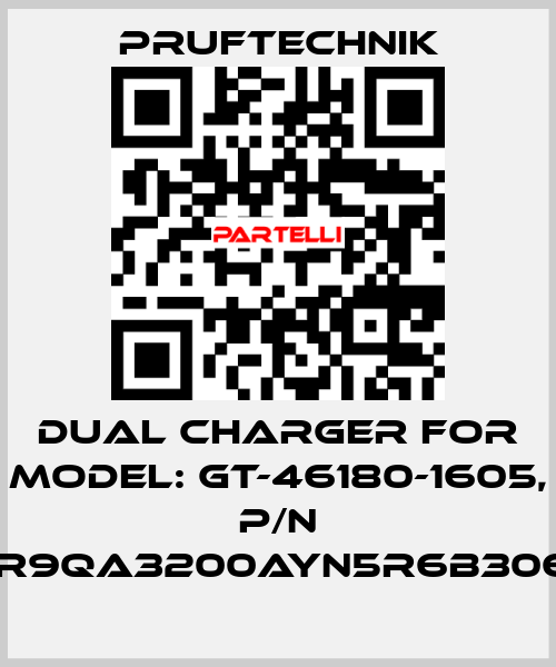 Dual charger for Model: GT-46180-1605, p/n WR9QA3200AYN5R6B3065 Pruftechnik