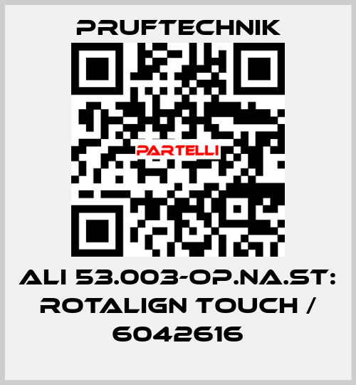 ALI 53.003-OP.NA.ST: ROTALIGN Touch / 6042616 Pruftechnik