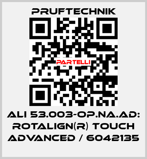 ALI 53.003-OP.NA.AD: ROTALIGN(R) touch ADVANCED / 6042135 Pruftechnik