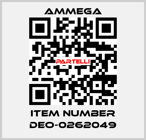Item number DEO-0262049 AMMEGA