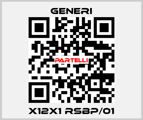 X12X1 RSBP/01 GENERI