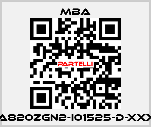 MBA820ZGN2-I01525-D-XXXXX MBA