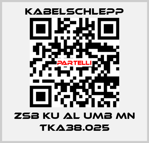 ZSB KU AL UMB MN TKA38.025 KabelSchlepp