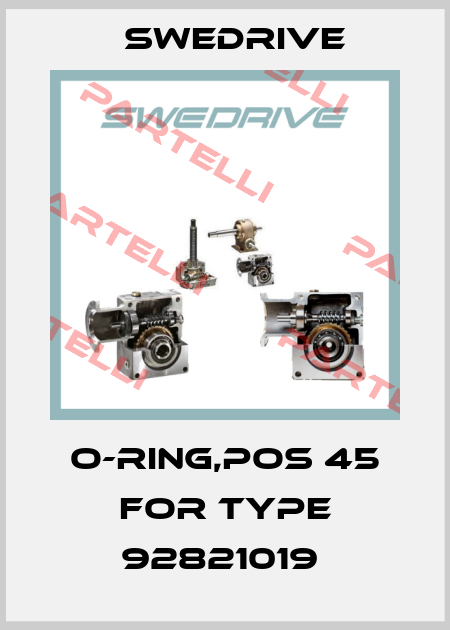 O-ring,pos 45 for type 92821019  Swedrive