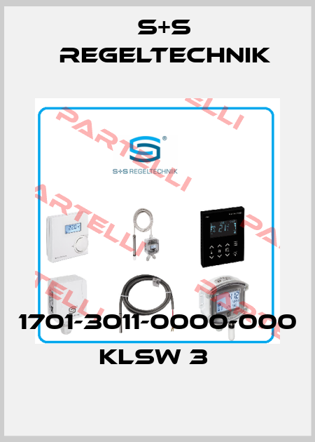 1701-3011-0000-000 KLSW 3  S+S REGELTECHNIK