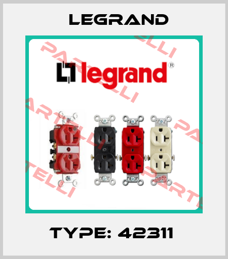 Type: 42311  Legrand