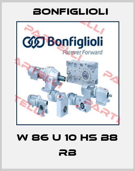 W 86 U 10 HS B8 RB Bonfiglioli