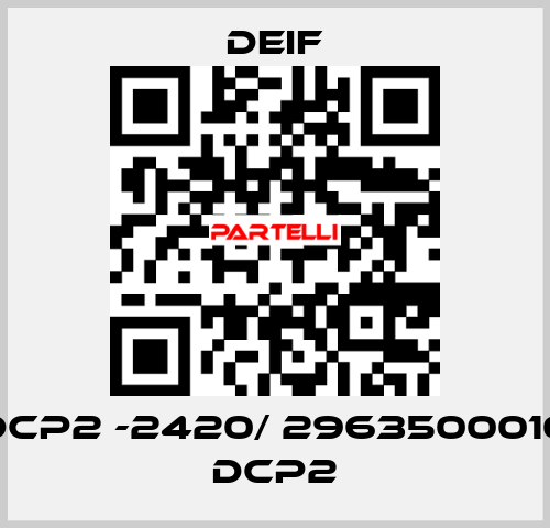 DCP2 -2420/ 2963500010 DCP2 Deif