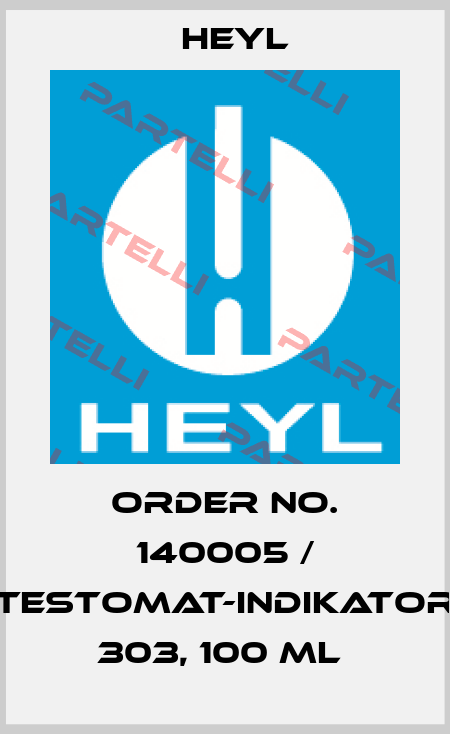 Order No. 140005 / Testomat-Indikator 303, 100 ml  Heyl