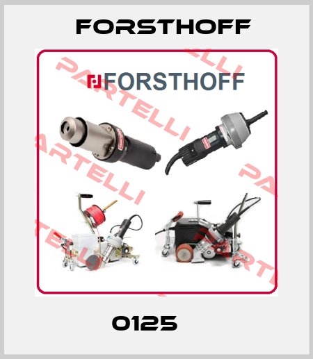 0125    Forsthoff