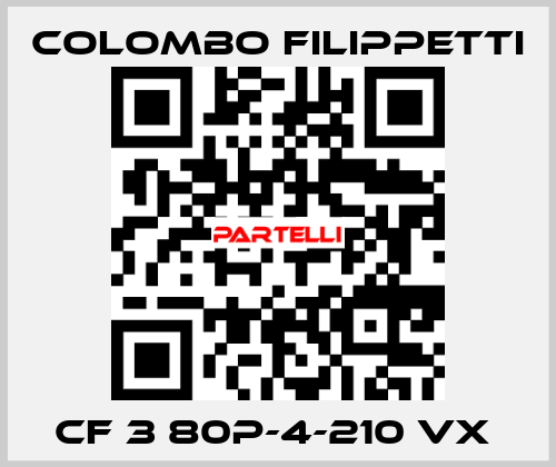 CF 3 80P-4-210 VX  Colombo Filippetti