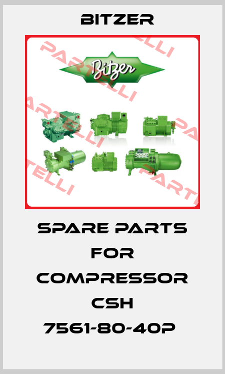 Spare parts for Compressor CSH 7561-80-40P  Bitzer