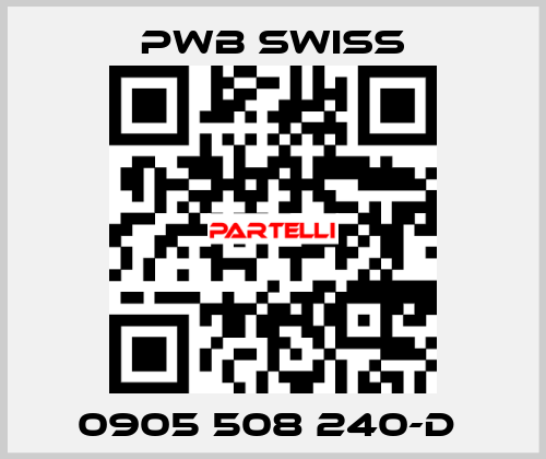 0905 508 240-D  PWB Swiss
