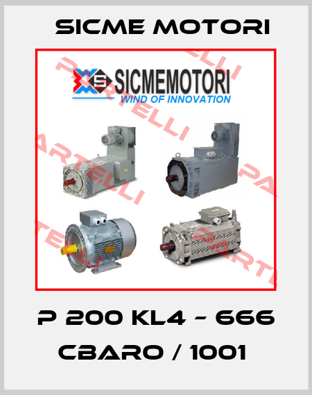 P 200 KL4 – 666 CBARO / 1001  Sicme Motori