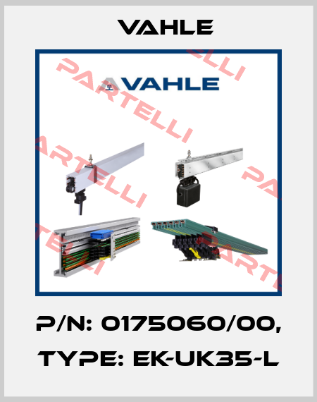 P/n: 0175060/00, Type: EK-UK35-L Vahle
