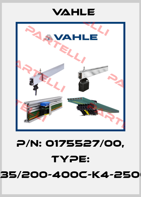 P/n: 0175527/00, Type: DT-UDV35/200-400C-K4-2500PH-BA Vahle