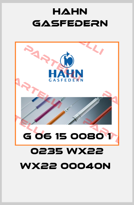 G 06 15 0080 1 0235 WX22 WX22 00040N  Hahn Gasfedern