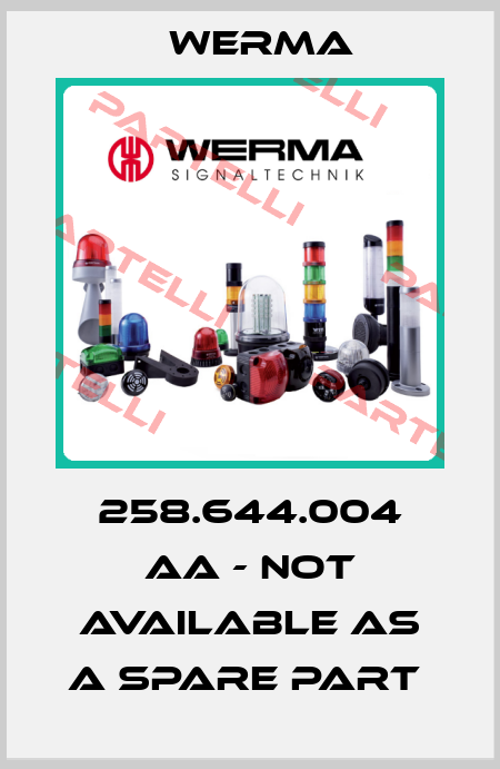 258.644.004 AA - not available as a spare part  Werma