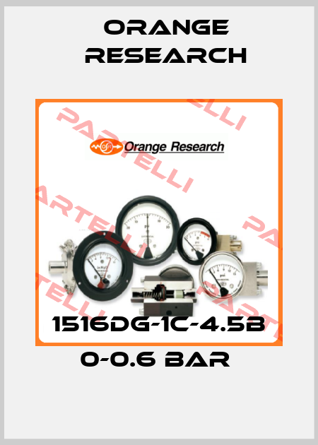  1516DG-1C-4.5B 0-0.6 BAR  Orange Research