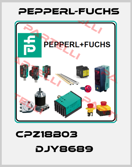 CPZ18B03               DJY8689  Pepperl-Fuchs