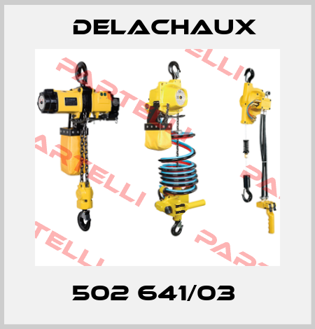 502 641/03  Delachaux