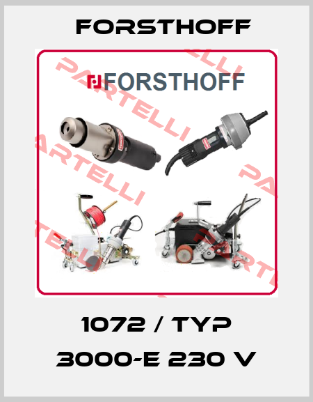 1072 / Typ 3000-E 230 V Forsthoff